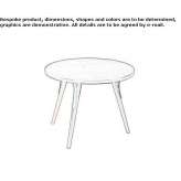 Round wooden coffee table Stuhr