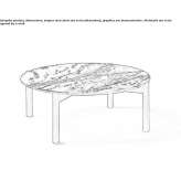 Round coffee table Sezanne