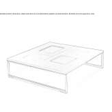 Low square coffee table Poiares
