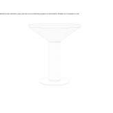 Round wooden high side table Saix