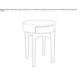 Round side table Brenon