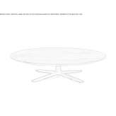Low round coffee table Monaca