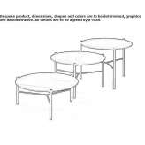 Round crystal coffee table Gravette