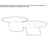Round wooden coffee table Zlechov