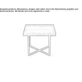 Square wooden coffee table Maniwaki