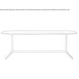 Rectangular metal coffee table Viota