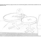 Round metal coffee table Artemisa