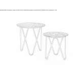 Round coffee table Skive