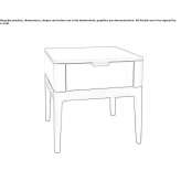 Side table with storage space Vodskov