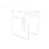 Wooden coffee table/bedside table Ault