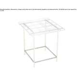 Square side table made of glass Marathon