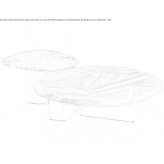 Ash and travertine Set of small tables Nipomo