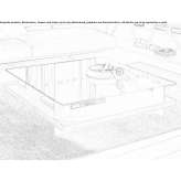 Low coffee table with storage space Belleair