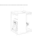 Coffee table with integrated magazine rack Odivelas