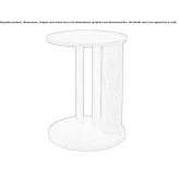 Wooden high side table Moone