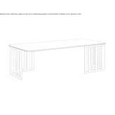 Rectangular glass coffee table Momence