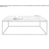 Rectangular marble coffee table Varrel