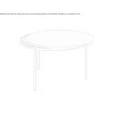 A low, round, wooden coffee table Navojoa