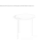 A low, round, wooden coffee table Navojoa