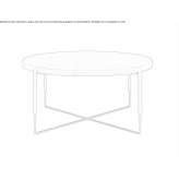Round wooden coffee table Damal
