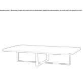 Low rectangular wooden coffee table Poshtove