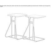 Marble high side table Buzin