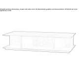 Low rectangular wooden coffee table Menai