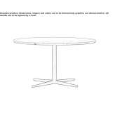 Low round coffee table made of marble Dachnoye