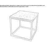 Square marble coffee table Vilne