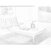 Low coffee table made of solid wood Kukes