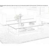 Low coffee table with storage space Belleair