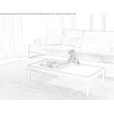 Low coffee table made of solid wood Kukes