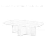 Rectangular wooden coffee table Godstone