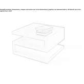 Square coffee table for the living room Hlusha
