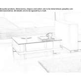 Square coffee table with storage space Belleair