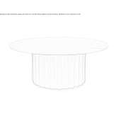 Carrara marble coffee table with carbon fiber base Biecz