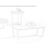 Rectangular marble coffee table Buzet