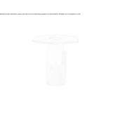 Tall, hexagonal side table made of marble Lomnice