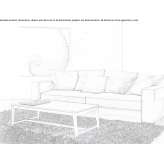 Rectangular marble coffee table Henrykow