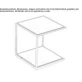 Square side table Gobel