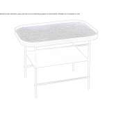 Low brass coffee table Bryant