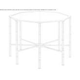 Octagonal brass coffee table Verea