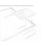 Square coffee table made of steel and wood Zellwood