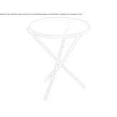 Round brass coffee table Verea