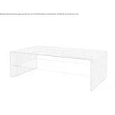 Rectangular wooden coffee table with storage space Orsenigo