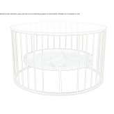 Low round coffee table made of brass Pavlovsk
