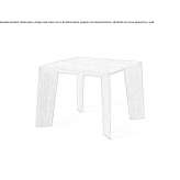 Square wooden coffee table Tilisca