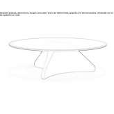 Round glass coffee table Nordrach