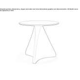 Round glass coffee table Nordrach