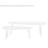 Solid wood coffee table Spergau